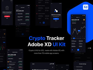 Crypto Portfolio Tracker UI Kit for iOS