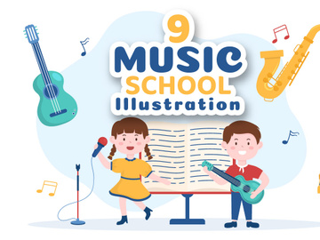 9 Music School Illustration