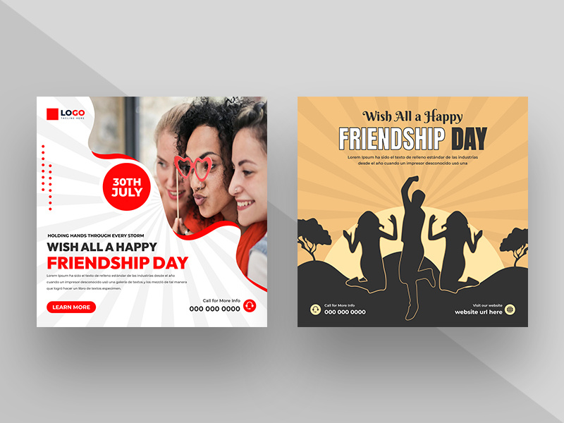 Friendship Day Social Media Post Ver-1 - Mourithemes's ~ EpicPxls