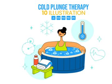 10 Cold Plunge Therapy Illustration