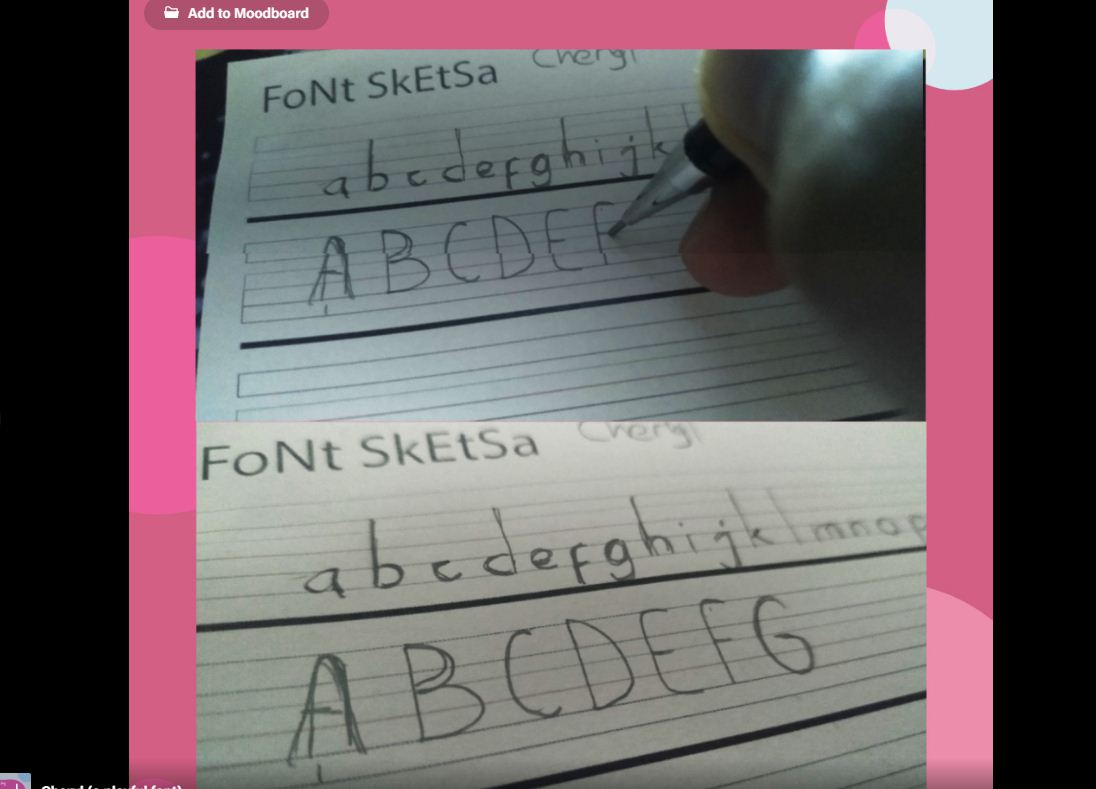 Cheryl - Eine verspielte Schrift