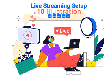 10 Live Streaming Setup Illustration