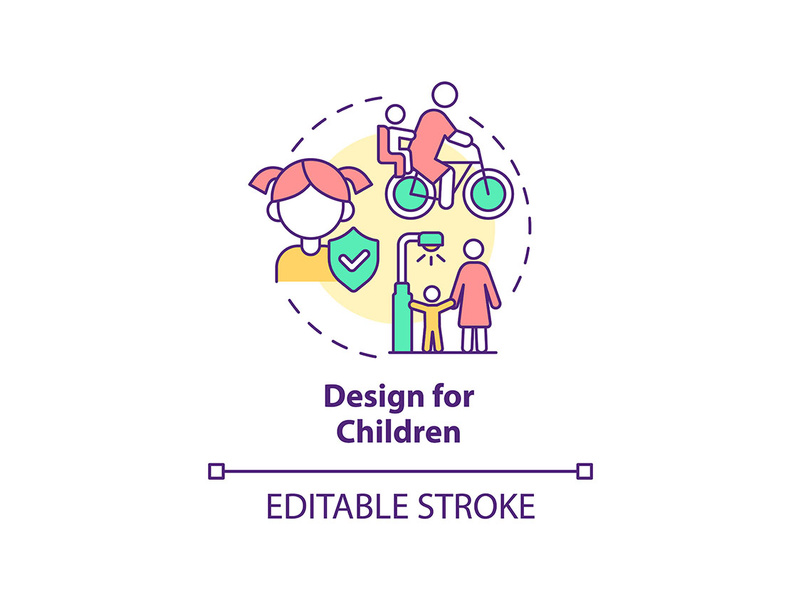 Design For Children Concept Icon By Bsd Studio EpicPxls