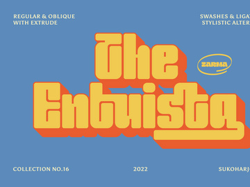 Entuista - Chunky Display Typeface (FREE)