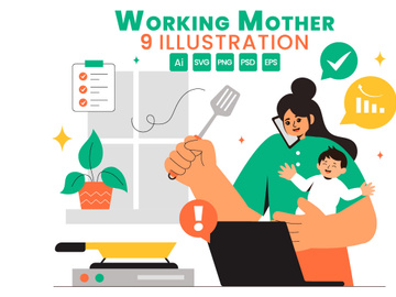 9 Working Mother Illustration