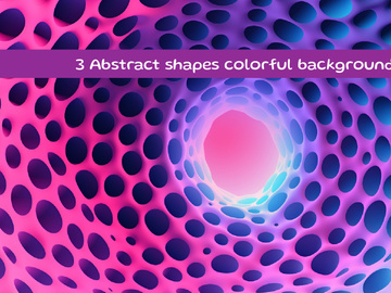 Abstract shapes colorful background
