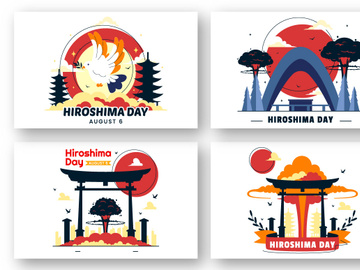 10 Hiroshima Day Illustration