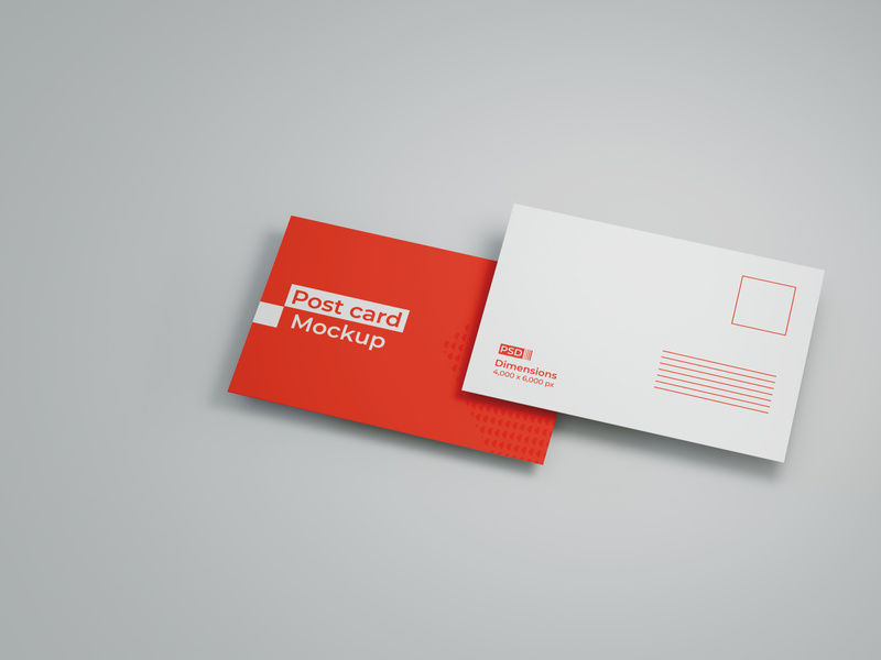 PSD Postcard Mock-up Template by Md. Mahmudur Rahman Rumman ~ EpicPxls