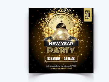 New Year Social Media Instagram Posts Template (EPS)