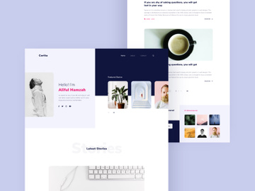 Personal blog landing page v1