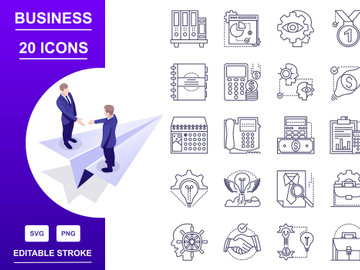 Business And Finance Icon Set