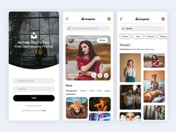 Unsplash App Concept