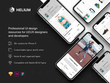 Helium - Fashion Shop UI Kit for Figma