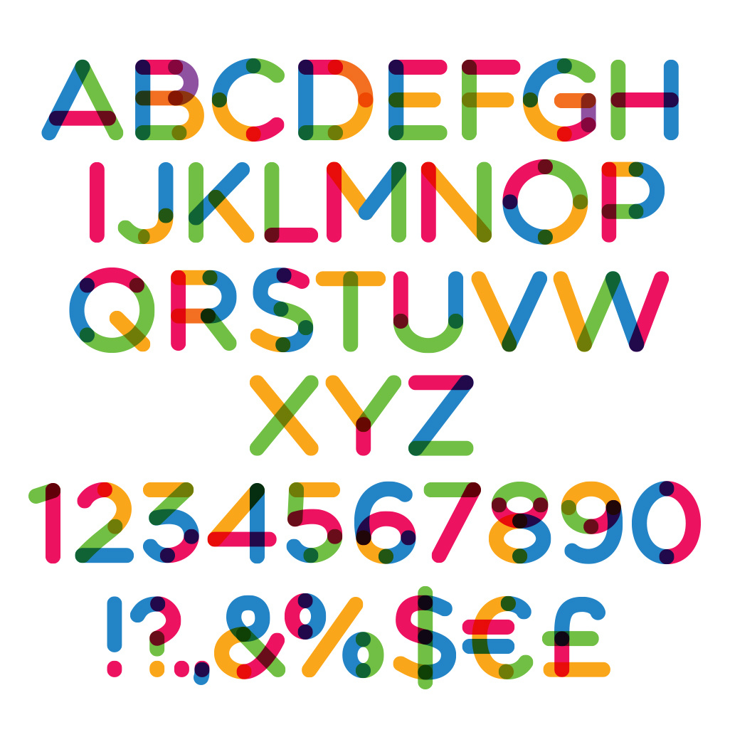 Multicolore 免费字体(Multicolore Free Font)插图4