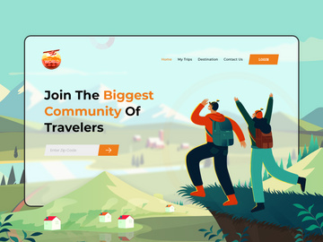 Travel Website Landing Page