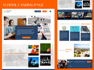 School landing page