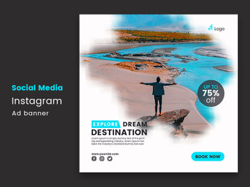 Travel sale social media Instagram post