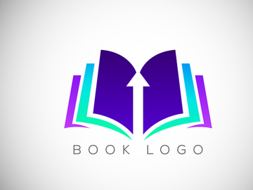 Creative Book Concept Logo Design Template, Education Logo