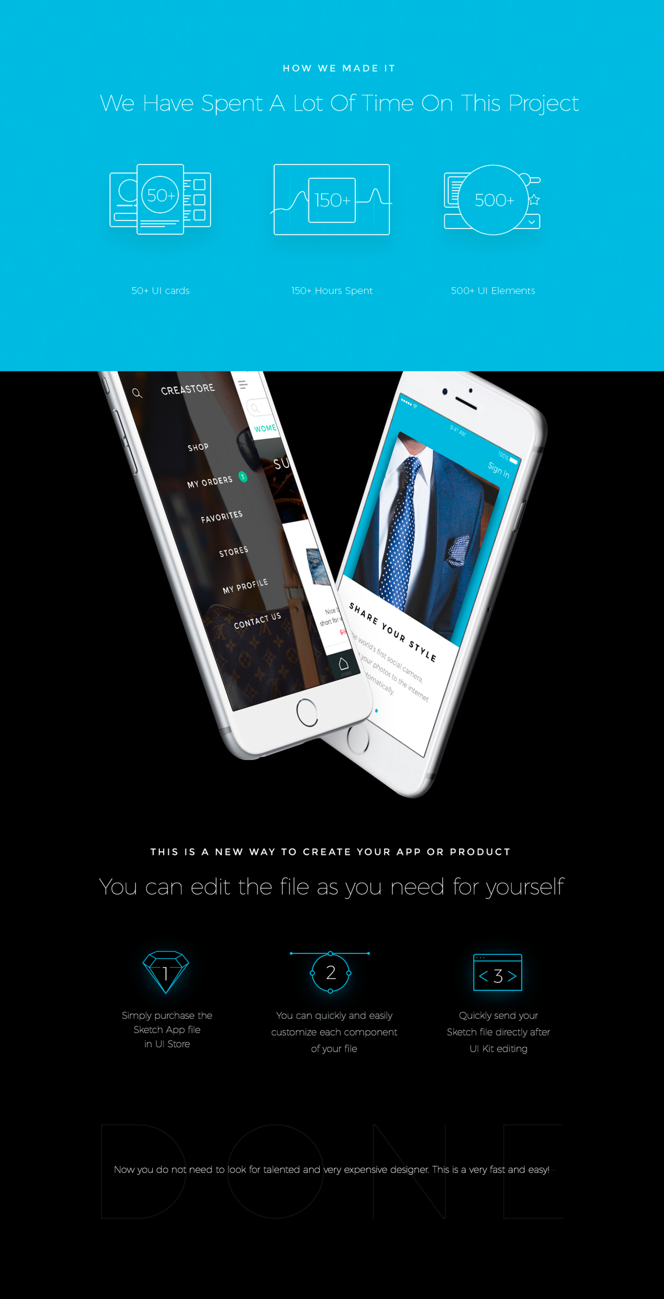 Creastore UI Kit [Sketch]