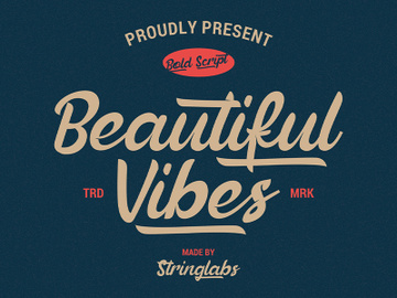 Beautiful Vibes - Bold Script Vintage Retro Font