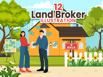 12 Land Broker Illustration