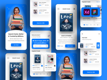 E-book App UI Kit Template