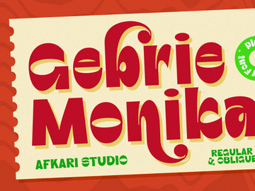 Gebrie Monika - Modern Display Sans Typeface