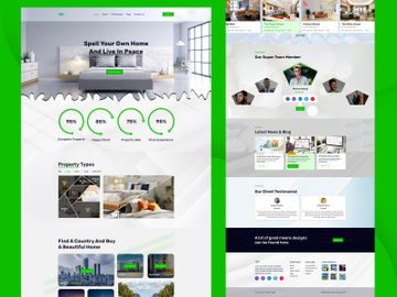 Real Estate Website Template Design