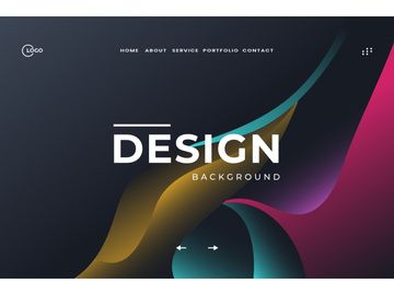 Black Colorful Abstract Background Wave