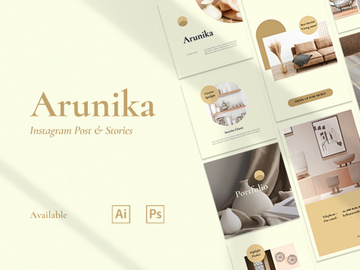 Instagram Template - Arunika Post & Stories