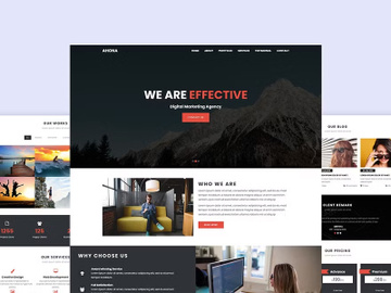Multipurpose one page HTML Template