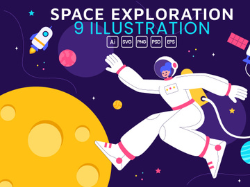 9 Space Exploration Illustration