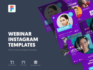 Webinar Instagram templates | Online Course Instagram templates