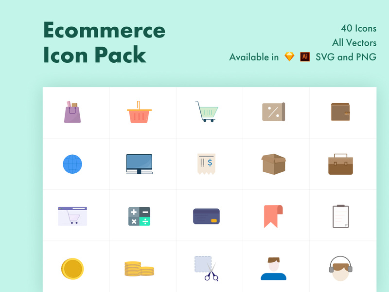 Ecommerce Color Icons