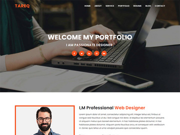 Tareq Personal Portfolio HTML5 Template
