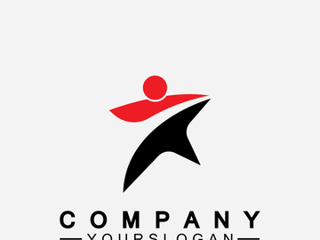 Star people success logo and symbol icon Template