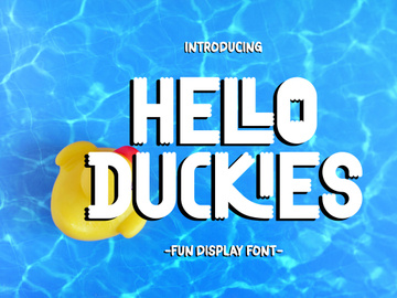 Hello Duckies - Fun Display Font