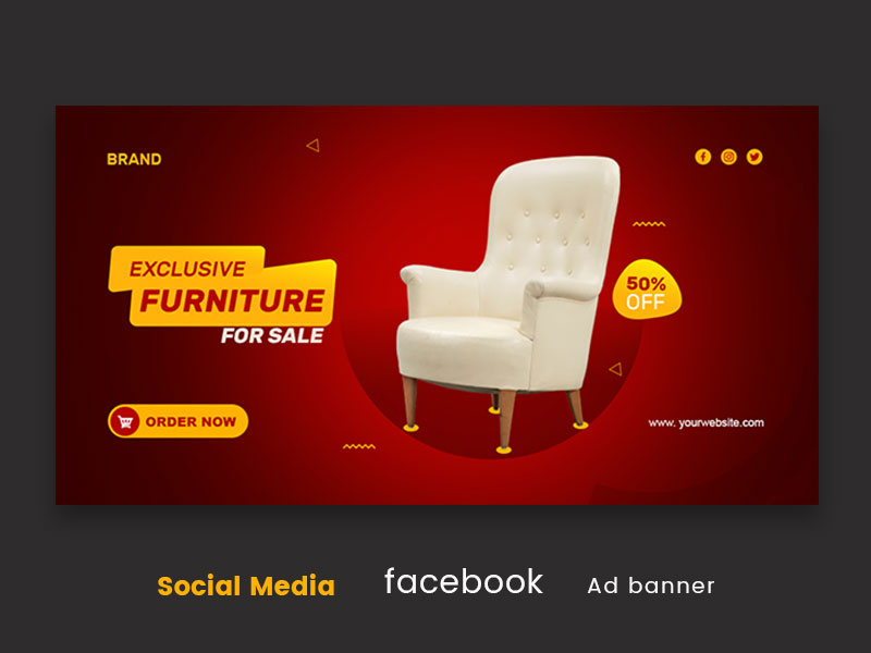 Furniture social media facebook post template by Md masum EpicPxls