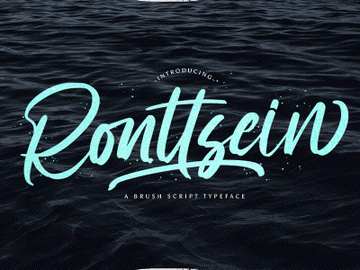 Ronttsein - Brush Script Font