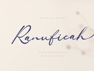 Ranuficah | Elegant Calligraphy Script
