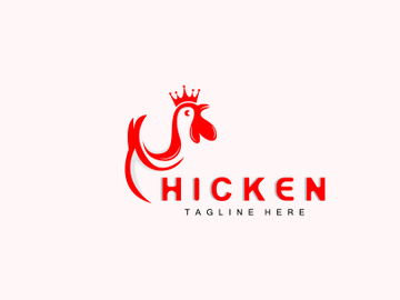 Grilled Chicken Barbecue Logo Design,Chicken Head Vector, Company Brand