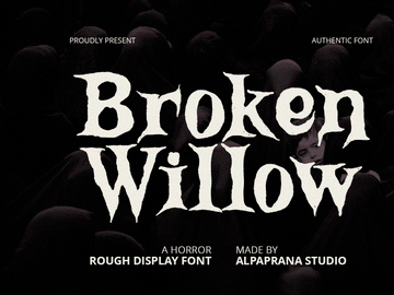 Broken Willow - Display Font
