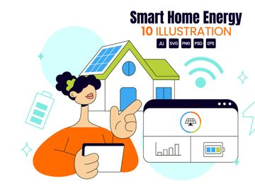 10 Smart Home Energy Illustration