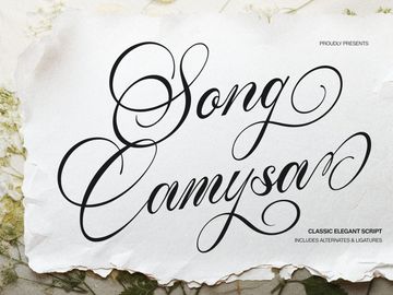 Song Camysa | Classic Elegant Script
