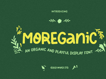 Moreganic - Organic Font