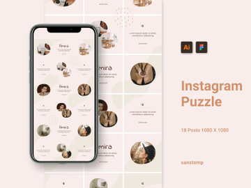 Amira instagram puzzle template