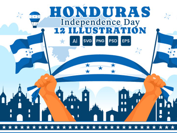 12 Honduras Independence Day Illustration