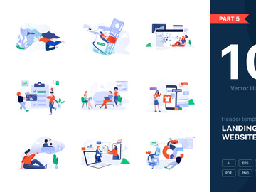 [Part 5] Website illustrations set