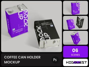 Coffee Can Holder Mockup
