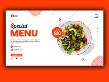 Food Menu Landing Page